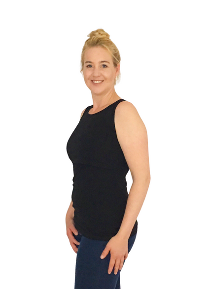 Ava Basic Singlet - Black