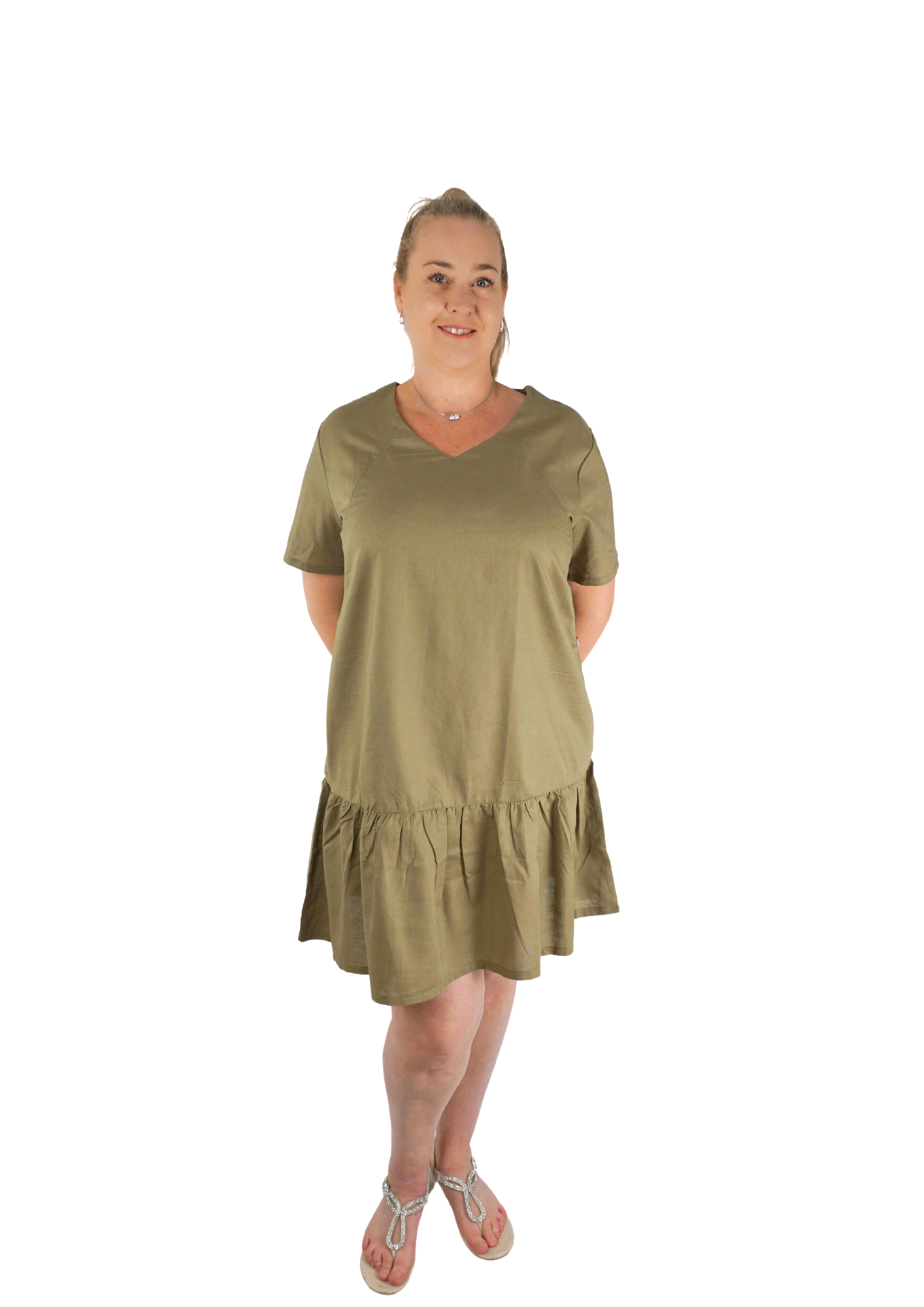 Khaki 2024 summer dress