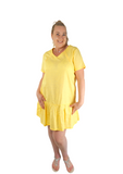 Ellie Box Tiered Summer Dress - Sunshine Yellow