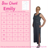 Emily Maxi - Navy Stripe