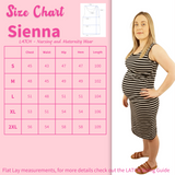 Sienna Straight Cut Dress - Black Stripe