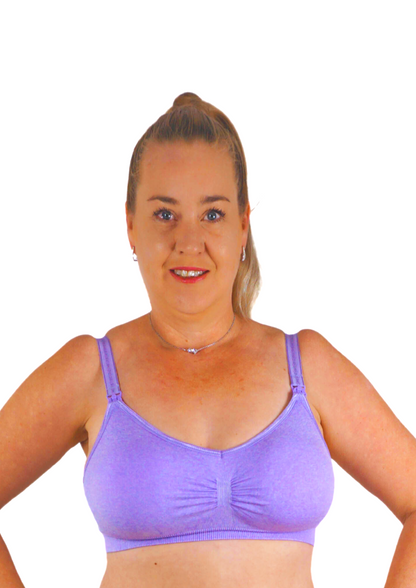 Soft Nursing Bra - Purple