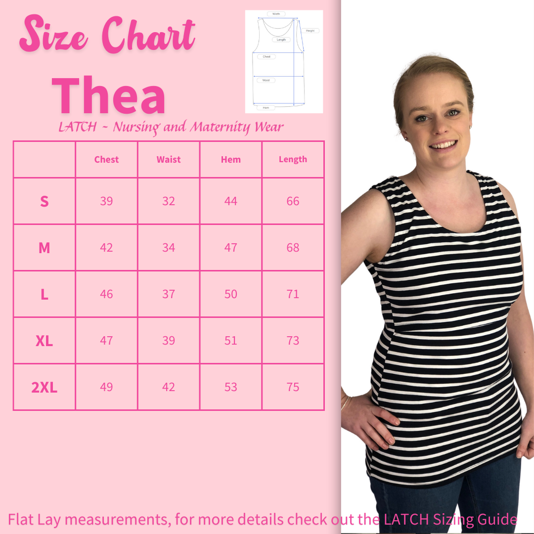 Thea Summer Singlet - Navy  Stripe