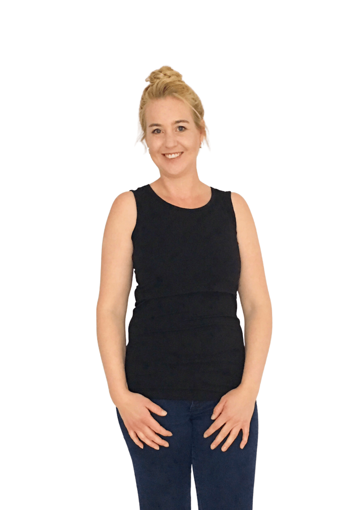 Ava Basic Singlet - Black - Latchwear