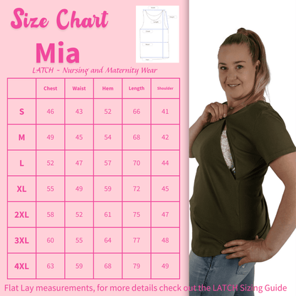 Mia Zip Tee - Sea Green - Latchwear