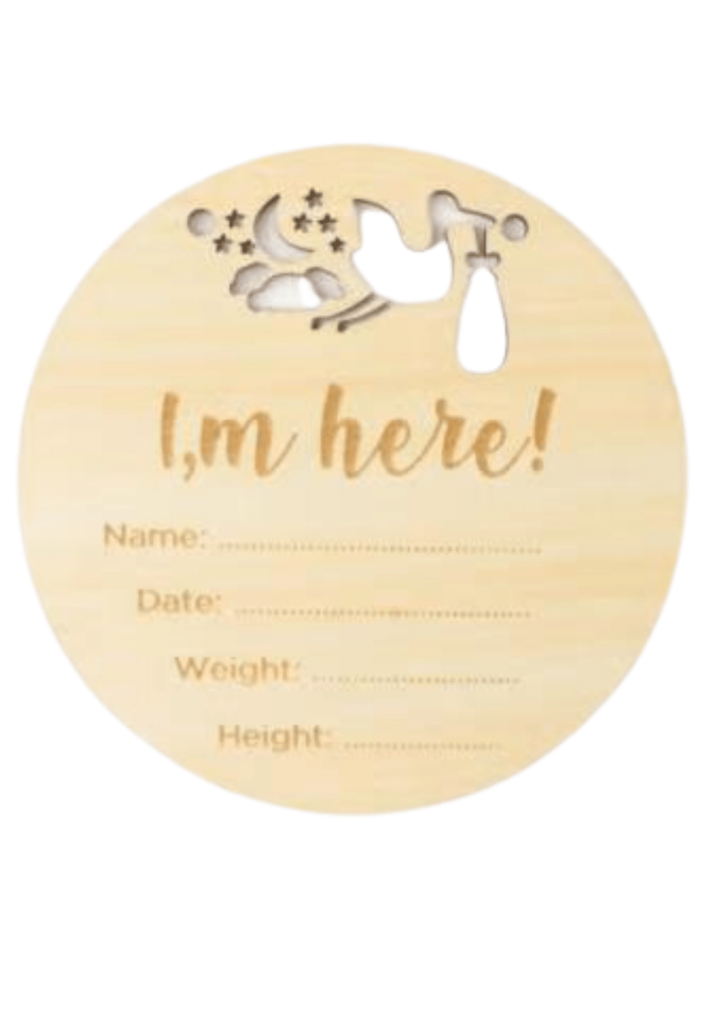 Milestone Wooden Disks - 26 signs - Latchwear