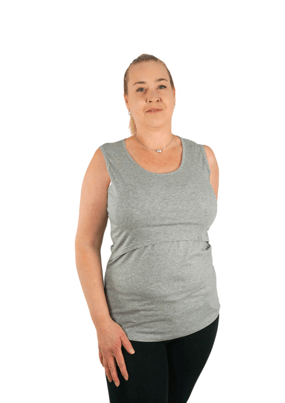 Nova Basic Singlet - Grey - Latchwear