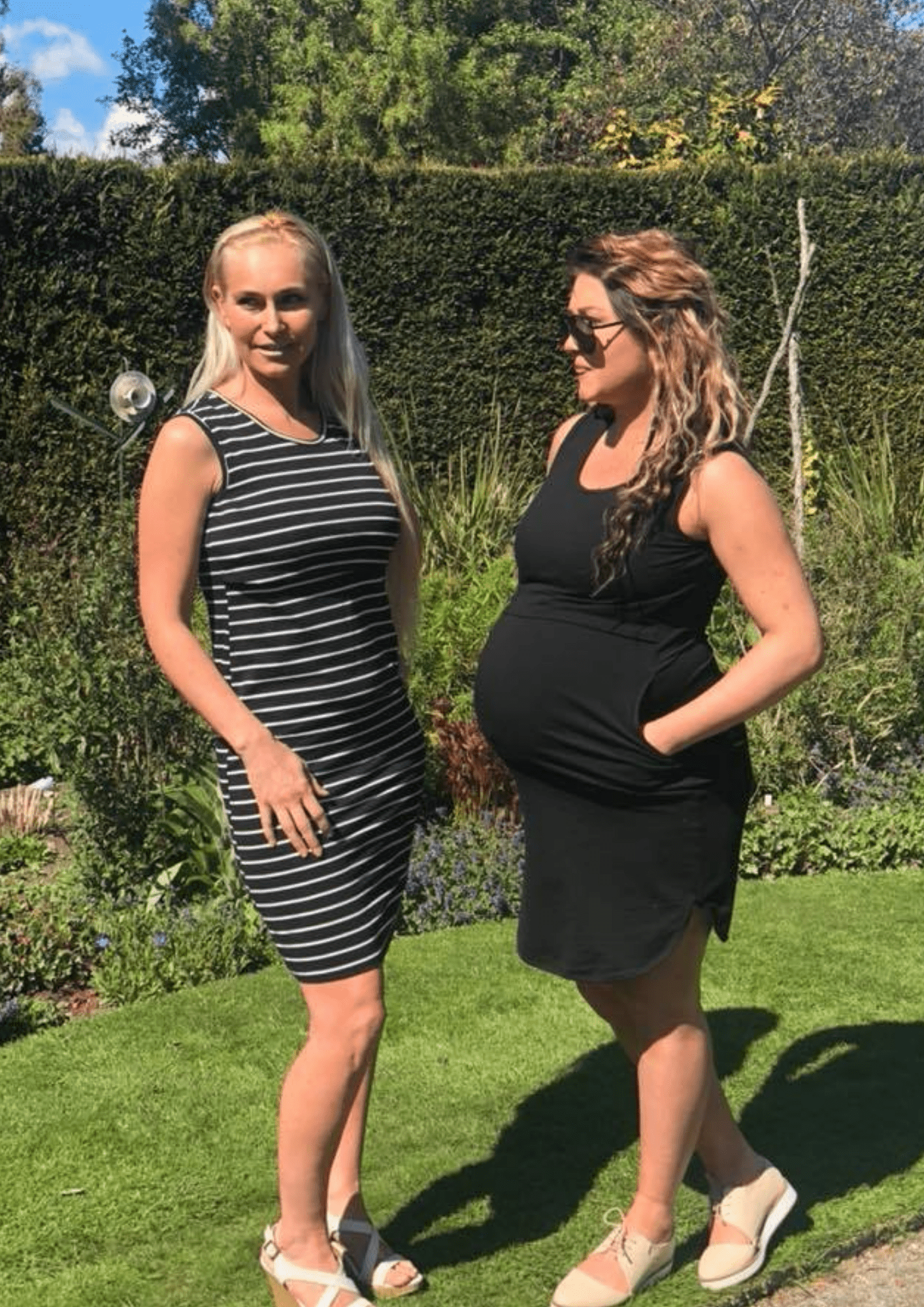 Sienna Straight Cut Dress - Black Stripe - Latchwear