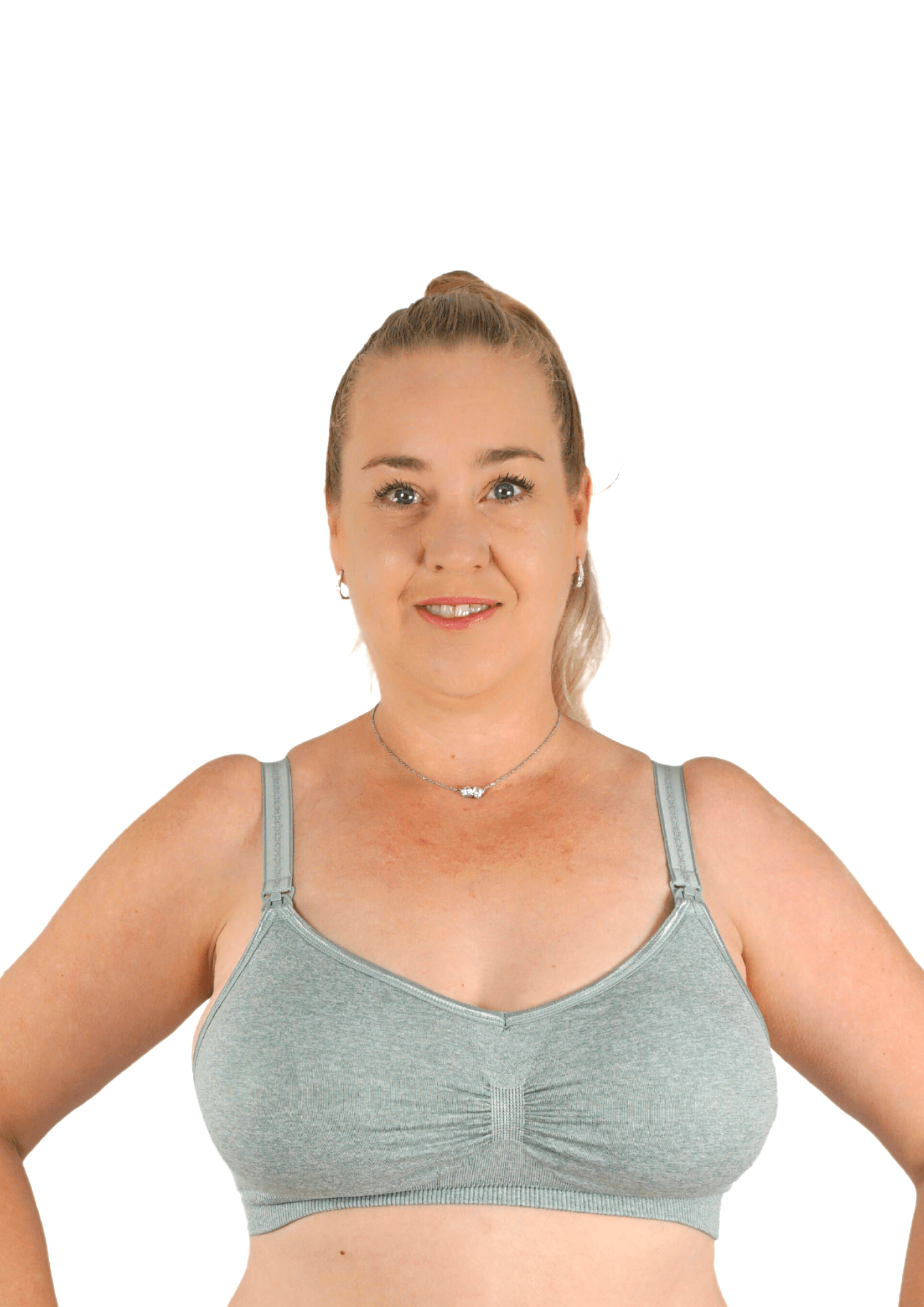 Soft Nursing Bra - Light Grey - Latchwear